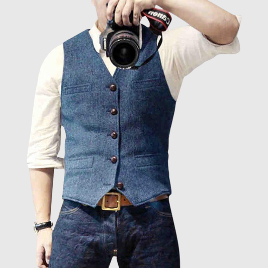 Slim Fit Button Front Waistcoat