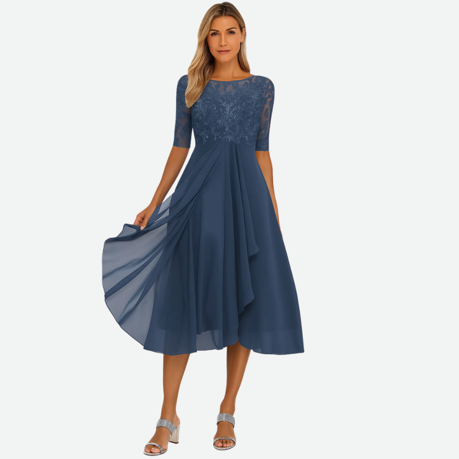 Delicate Midi Dress Flared