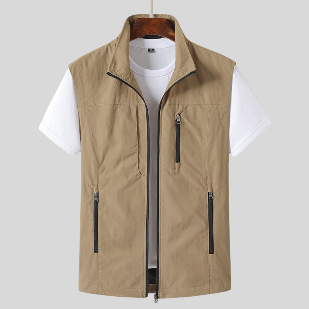 Lightweight Zip Front Utility Vest