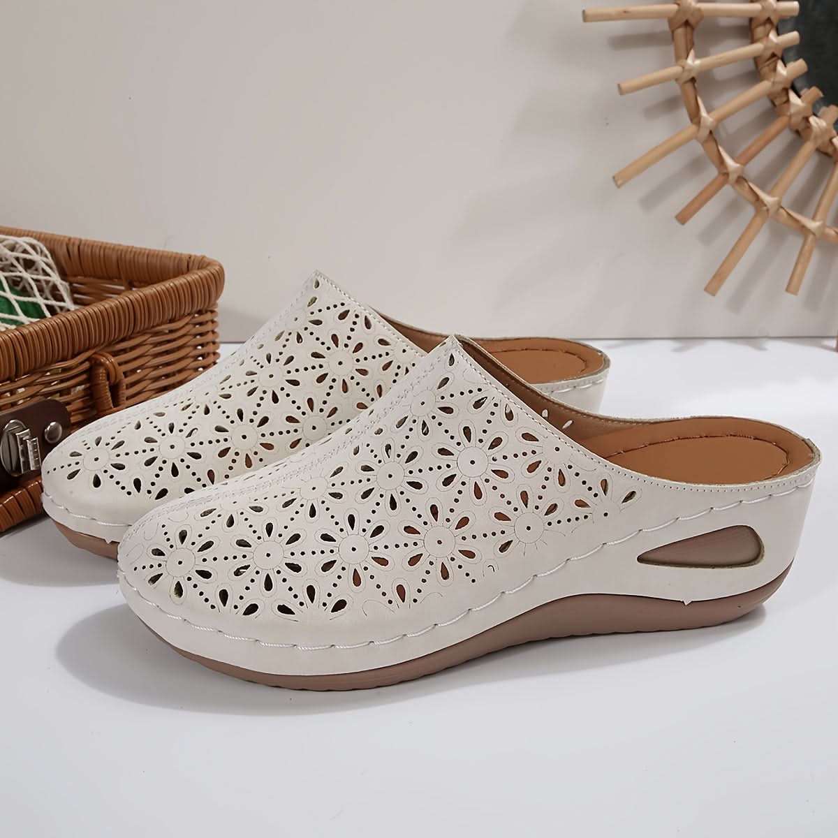 Cutout Comfort Slip On Clogs