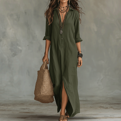 Zwiewna boho sukienka maxi