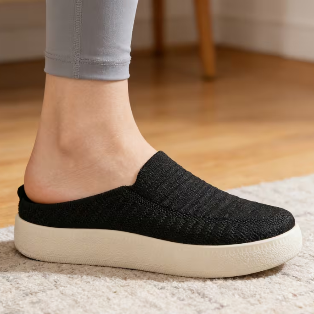 Sneakersy Slip On z Grubą Podeszwą