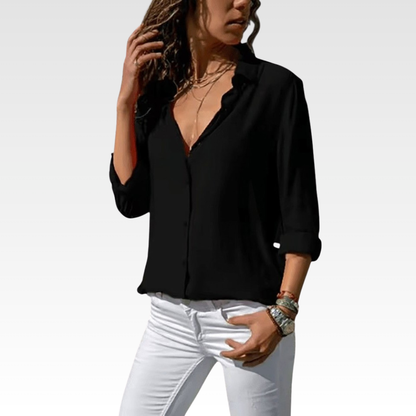 Airy Blouse V Neck