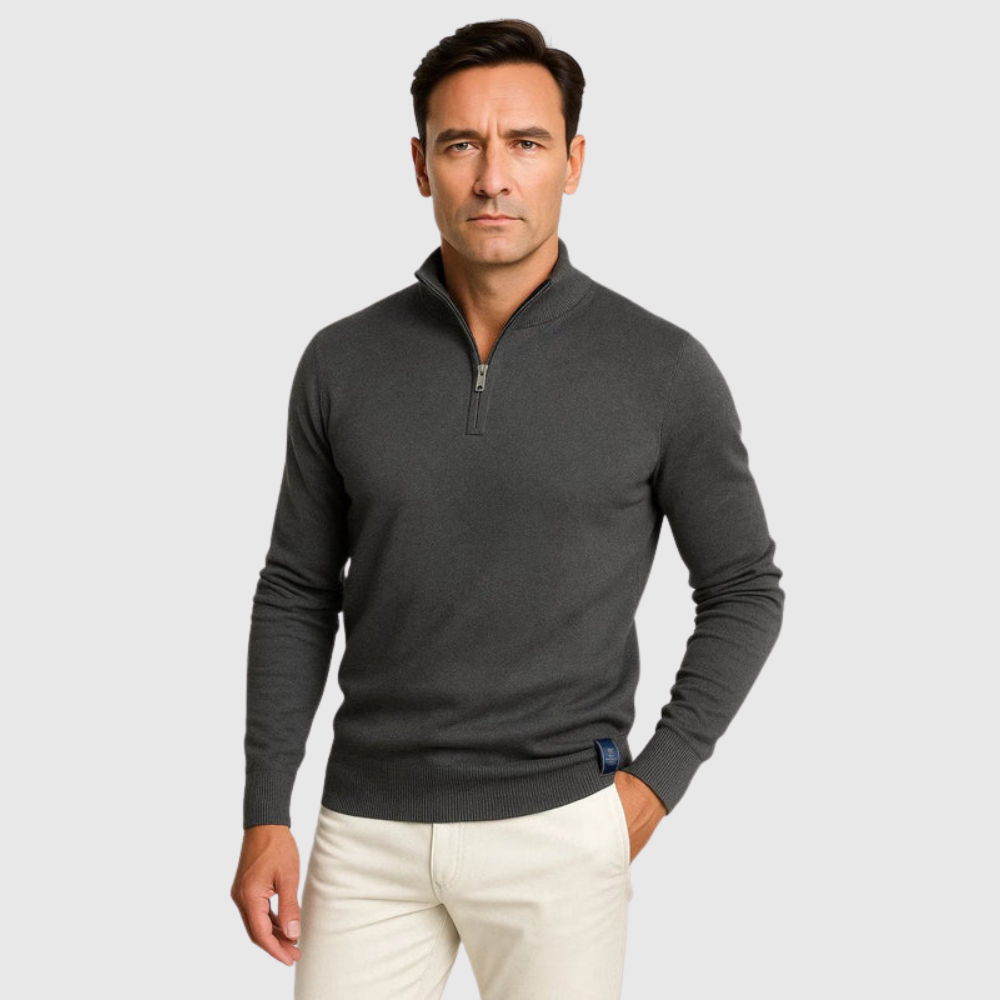 Timeless Quarter Zip Comfort Sweater