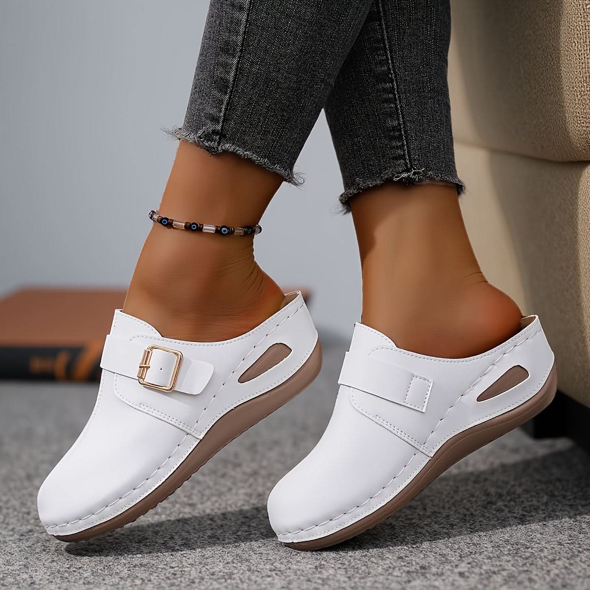 Closed Toe Mule Comfort Shoes