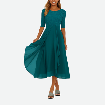 Delicate Midi Dress Flared