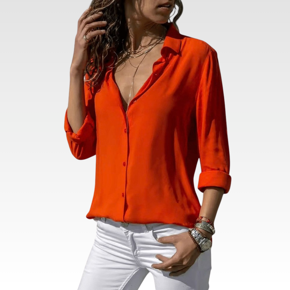 Airy Blouse V Neck
