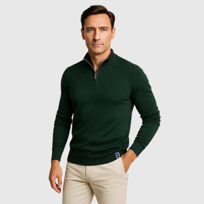 Timeless Quarter Zip Comfort Sweater