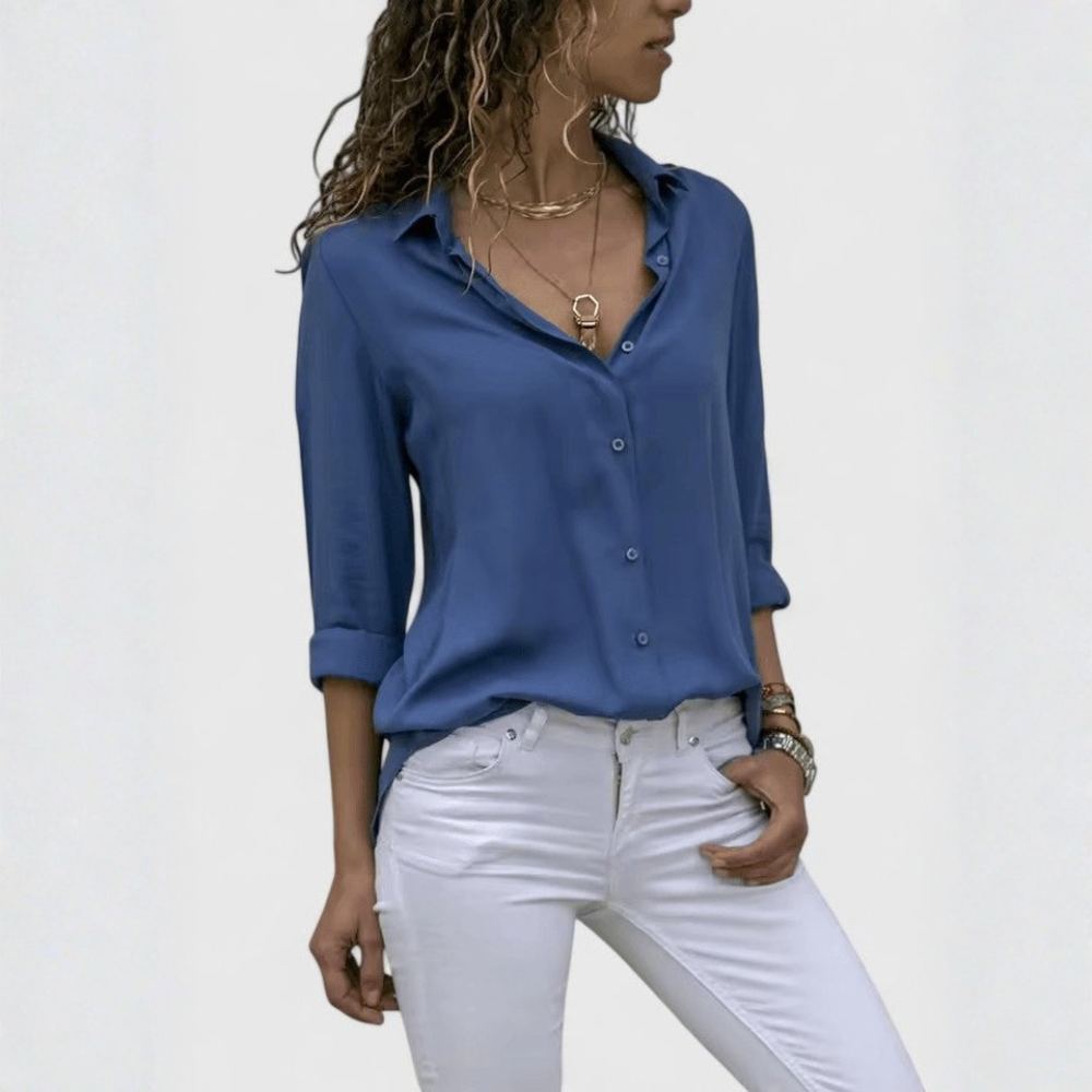 Airy Blouse V Neck