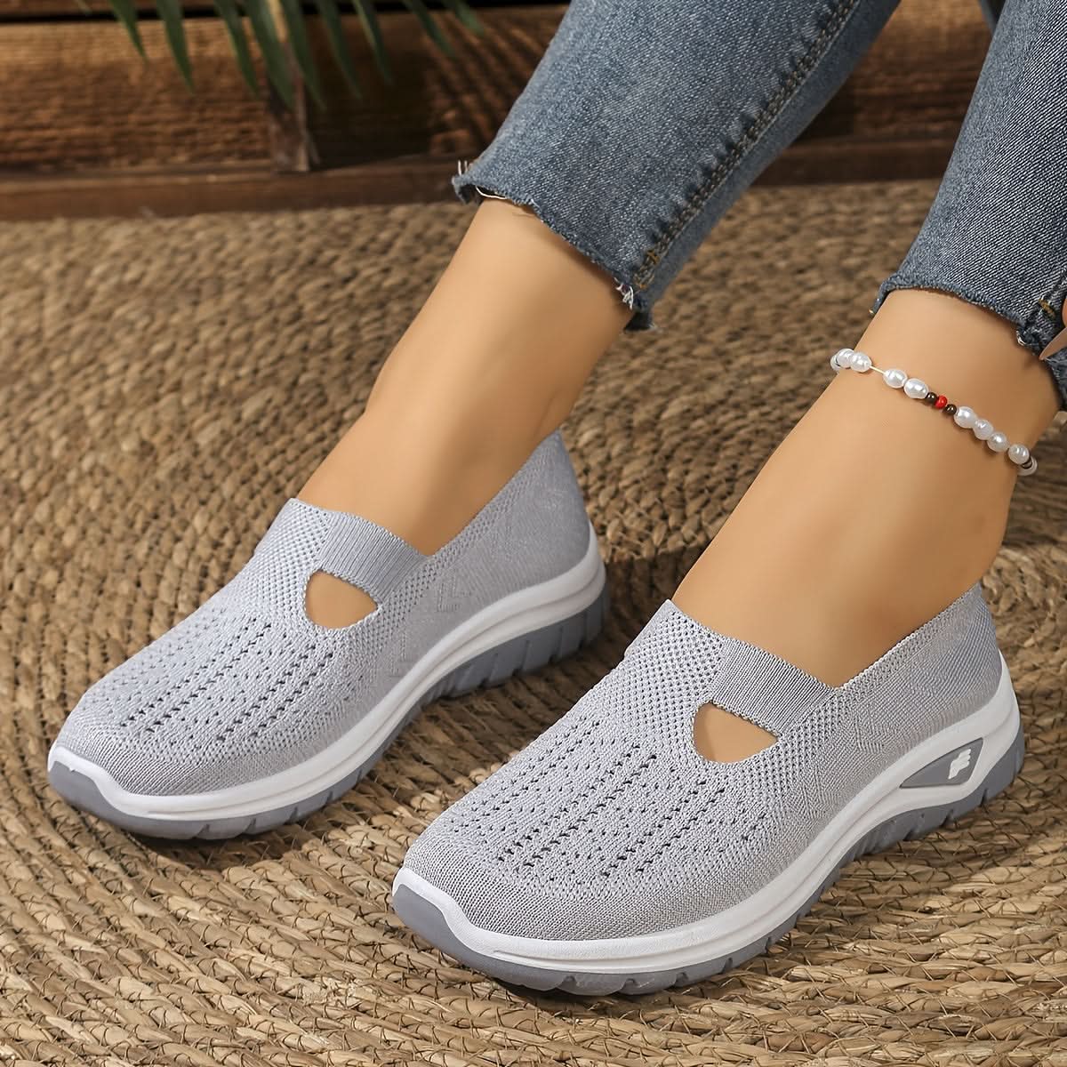 Oddychające sneakersy wsuwane