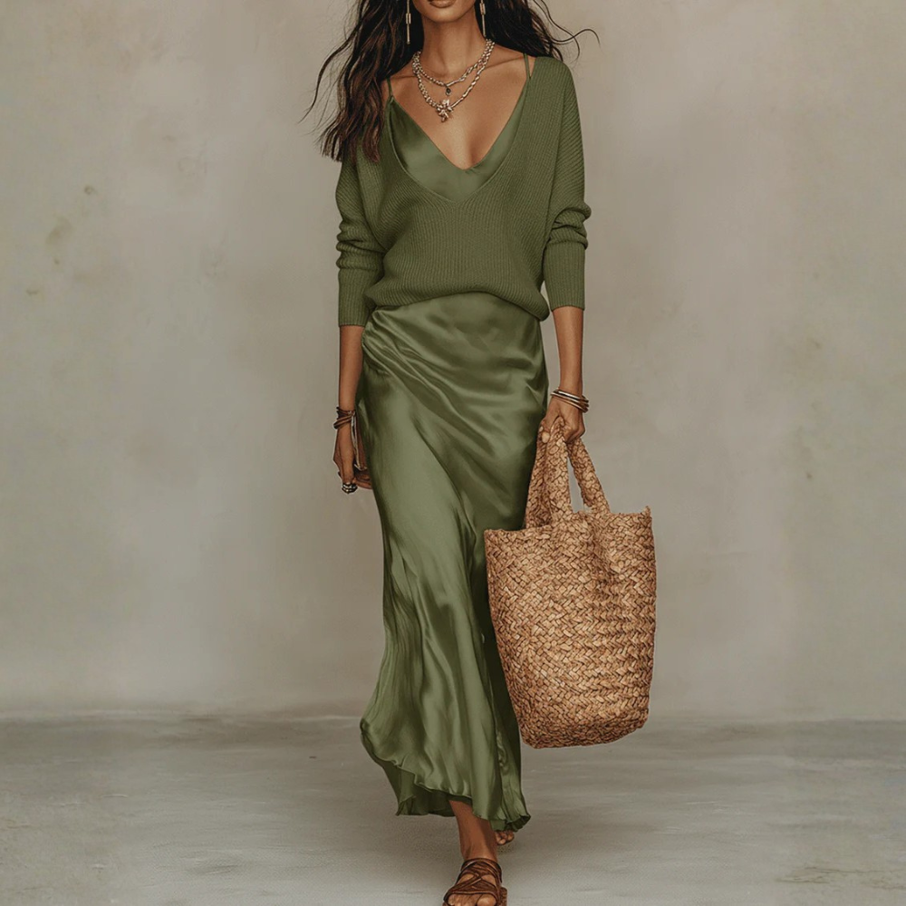 Bohemian Maxi Dress Button Front
