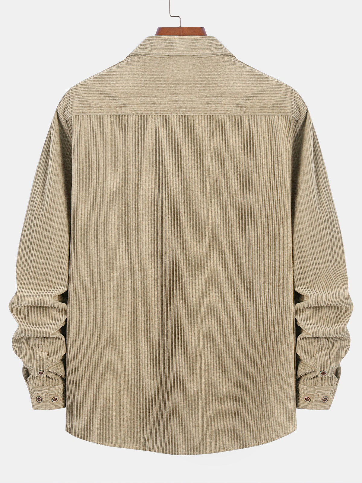 Classic Button Front Collared Long Sleeve Shirt