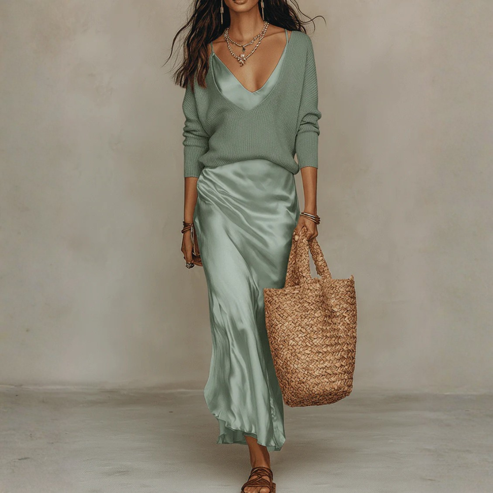 Bohemian Maxi Dress Button Front