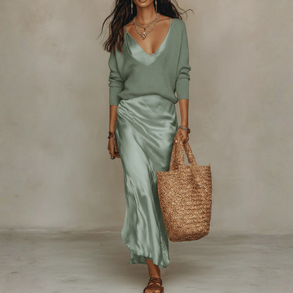 Bohemian Maxi Dress Button Front