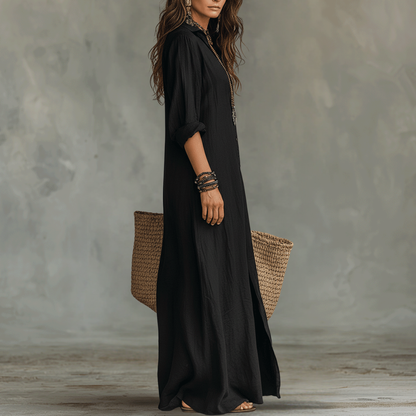 Zwiewna boho sukienka maxi