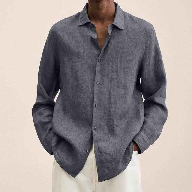 Refined Long Sleeve Casual Shirt