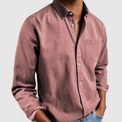 Airy Linen Shirt for Men - Long Sleeves & Regular Fit 10