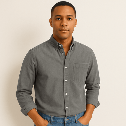 Airy Linen Shirt for Men - Long Sleeves & Regular Fit 6