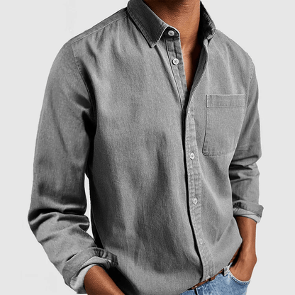 Airy Linen Shirt for Men - Long Sleeves & Regular Fit 7