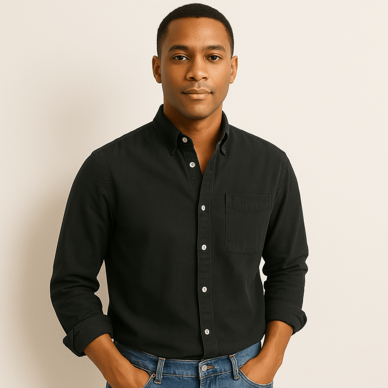 Airy Linen Shirt for Men - Long Sleeves & Regular Fit 8