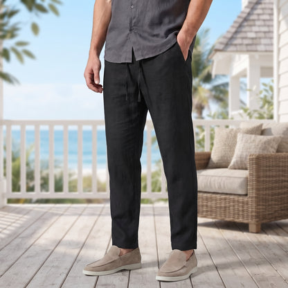 Relaxed Straight Leg Casual Trousers