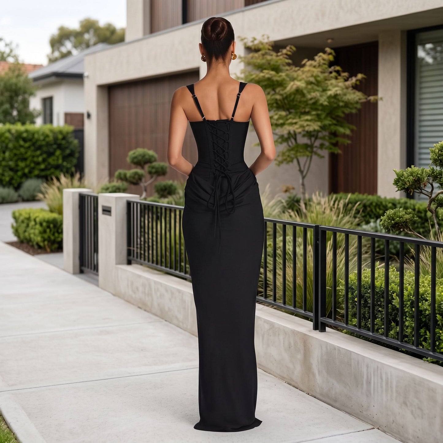 Elegant Strappy Maxi Summer Dress