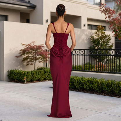 Elegant Strappy Maxi Summer Dress