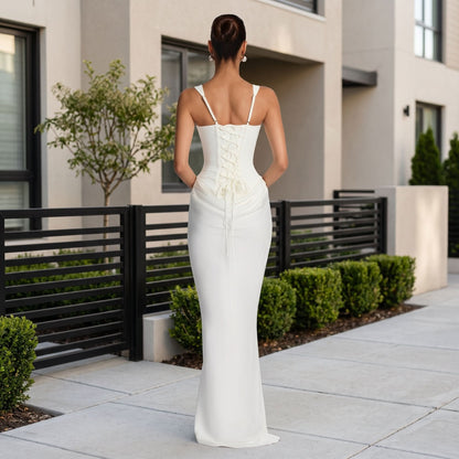 Elegant Strappy Maxi Summer Dress