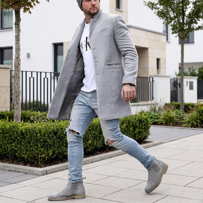 Classic Slim Fit Topcoat Jacket