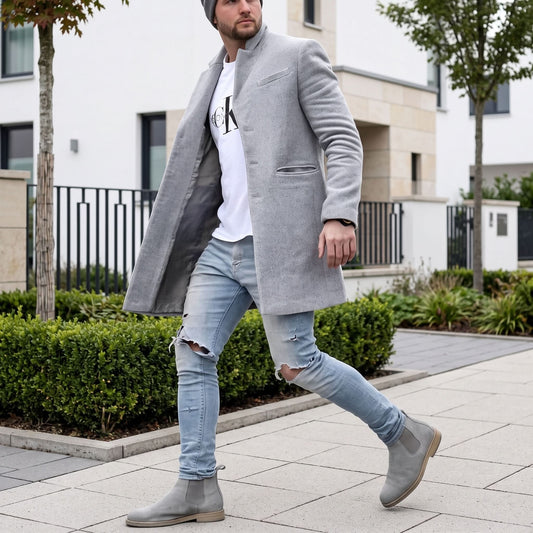 Classic Slim Fit Topcoat Jacket