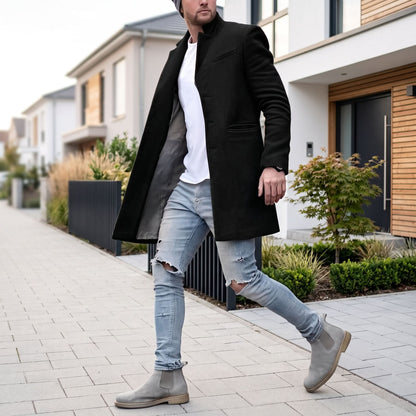 Classic Slim Fit Topcoat Jacket