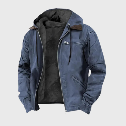 Hooded Full Zip Pocket Casual Jacket