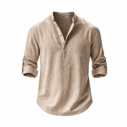 Casual Summer Shirt - Relaxed Fit Long Sleeves for Effortless Style 0