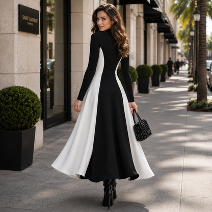Hourglass Turtleneck Maxi Dress