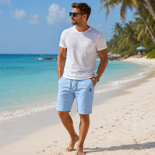 Relaxed Fit Shorts with Easy Drawstring Design