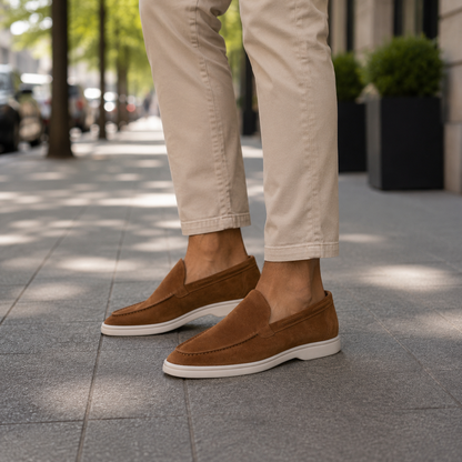 Eleganckie mokasyny w stylu smart casual z polerowanym wykończeniem