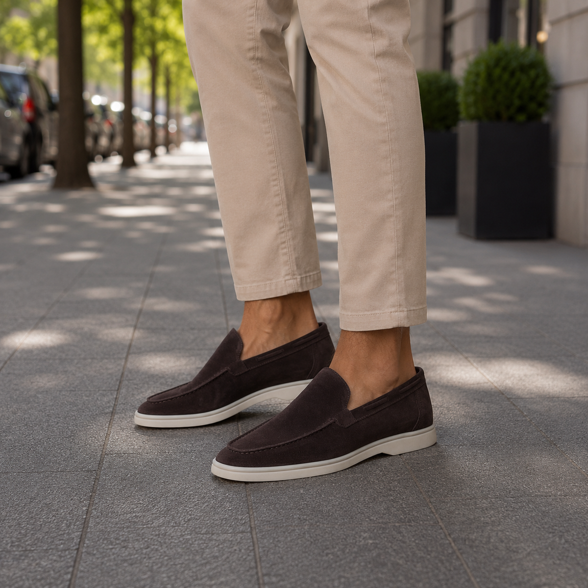 Eleganckie mokasyny w stylu smart casual z polerowanym wykończeniem