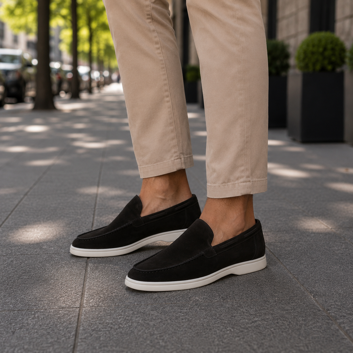 Eleganckie mokasyny w stylu smart casual z polerowanym wykończeniem