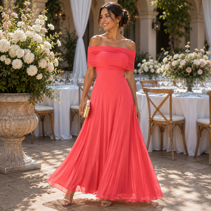Sophisticated Midi Dress with Flattering Draped Silhouette