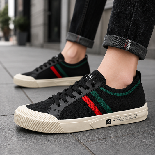 Klasyczne sneakersy sznurowane o ponadczasowym, casualowym stylu