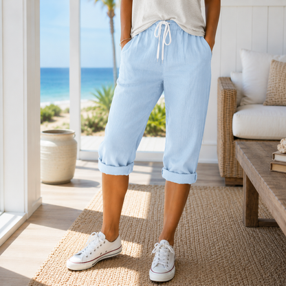 Casual Cropped Pants with Timeless Style and Comfort