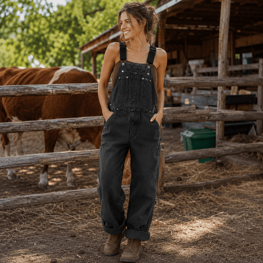 Camel Straight-Leg Bib Overalls With Adjustable Straps