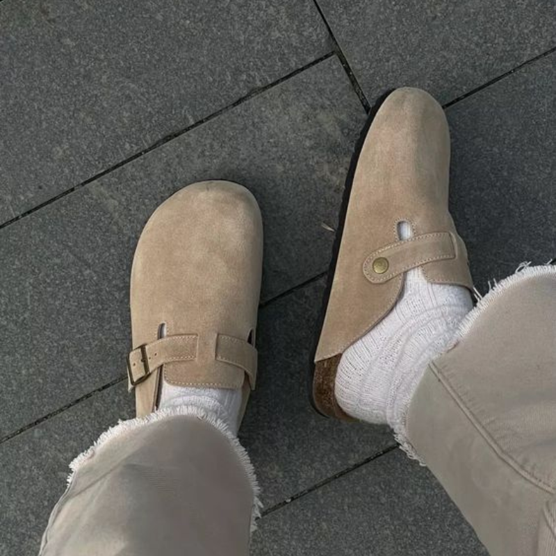 Ergonomiczne, regulowane klapki z klamrą i wygodą