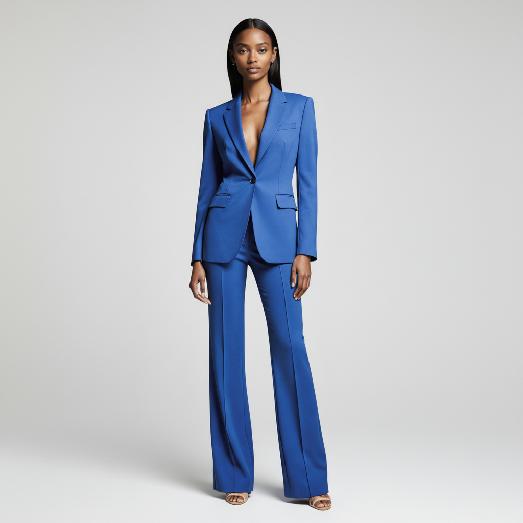 Elegant Blazer and Wide Leg Trousers Set for Timeless Style 11