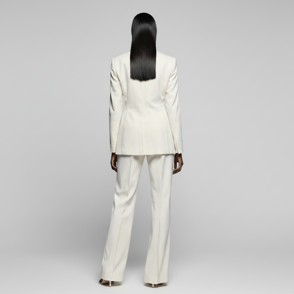 Elegant Blazer and Wide Leg Trousers Set for Timeless Style 2