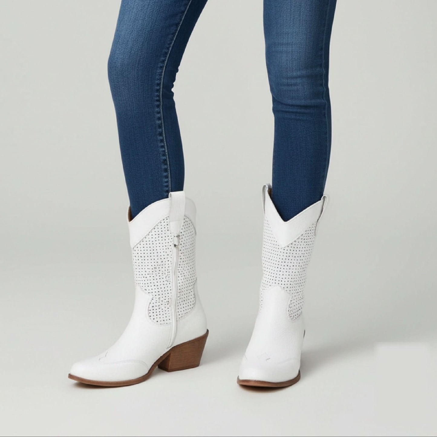 Elegant High Leather Cowboy Boots for Timeless Style and Comfort 7