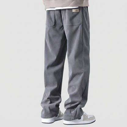 Relaxed Drawstring Wide Leg Casual Pants