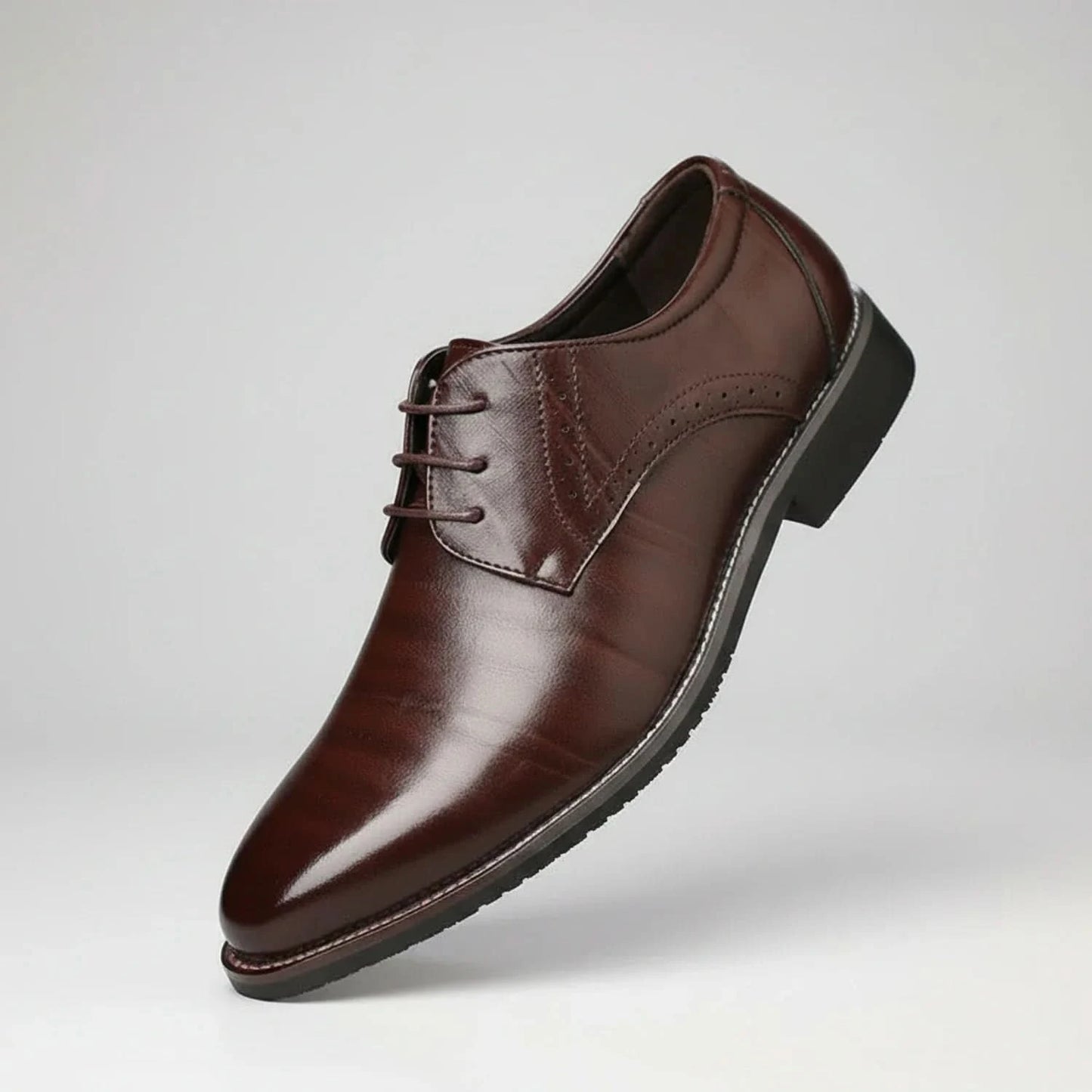Classic Contrast Stitch Derby Shoes