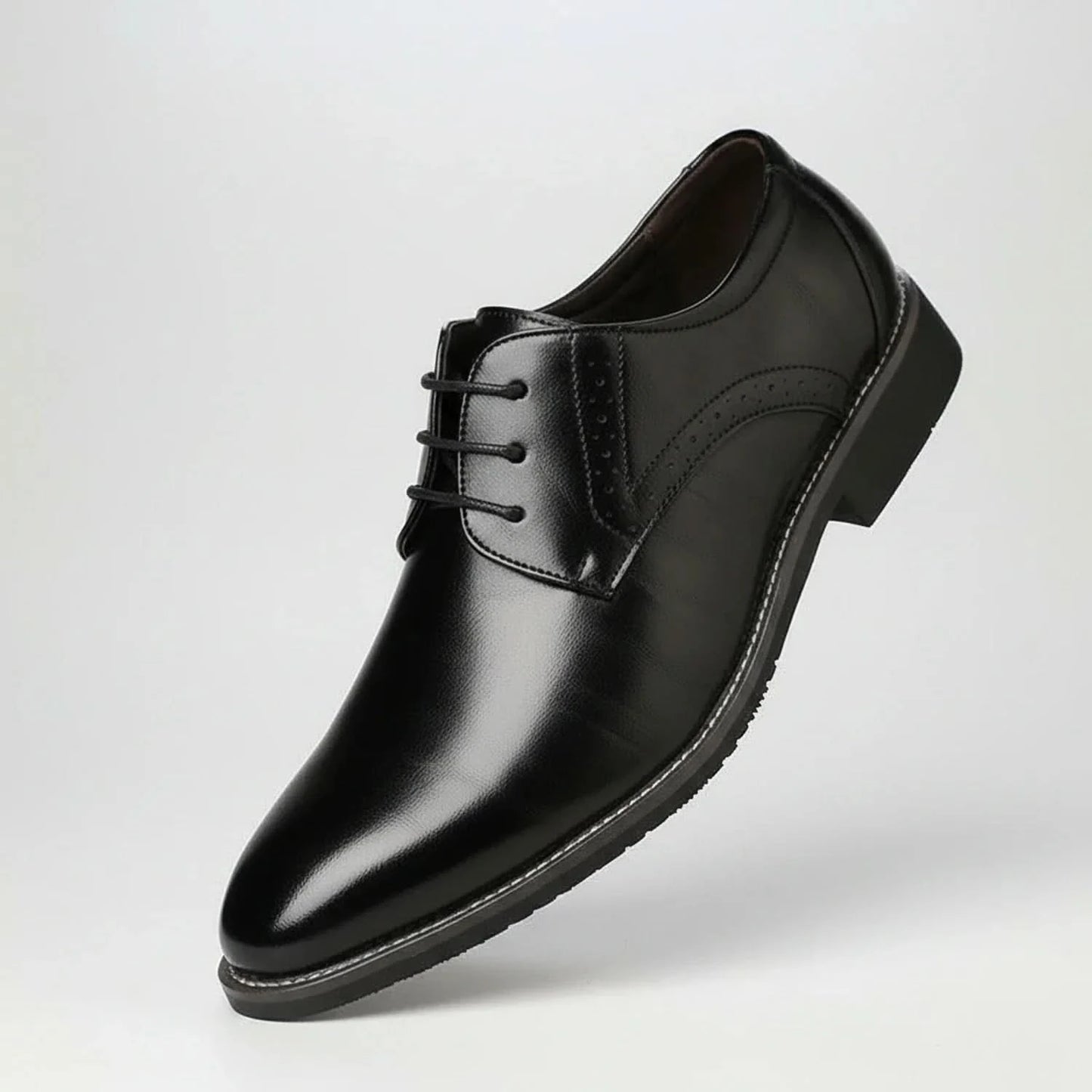 Classic Contrast Stitch Derby Shoes