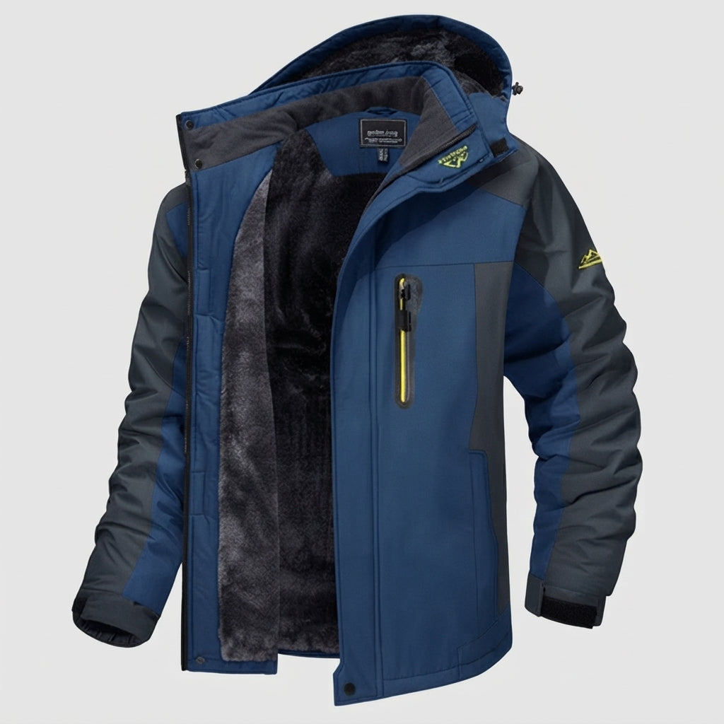 Hooded Full Zip Pocket Outdoor Jacket